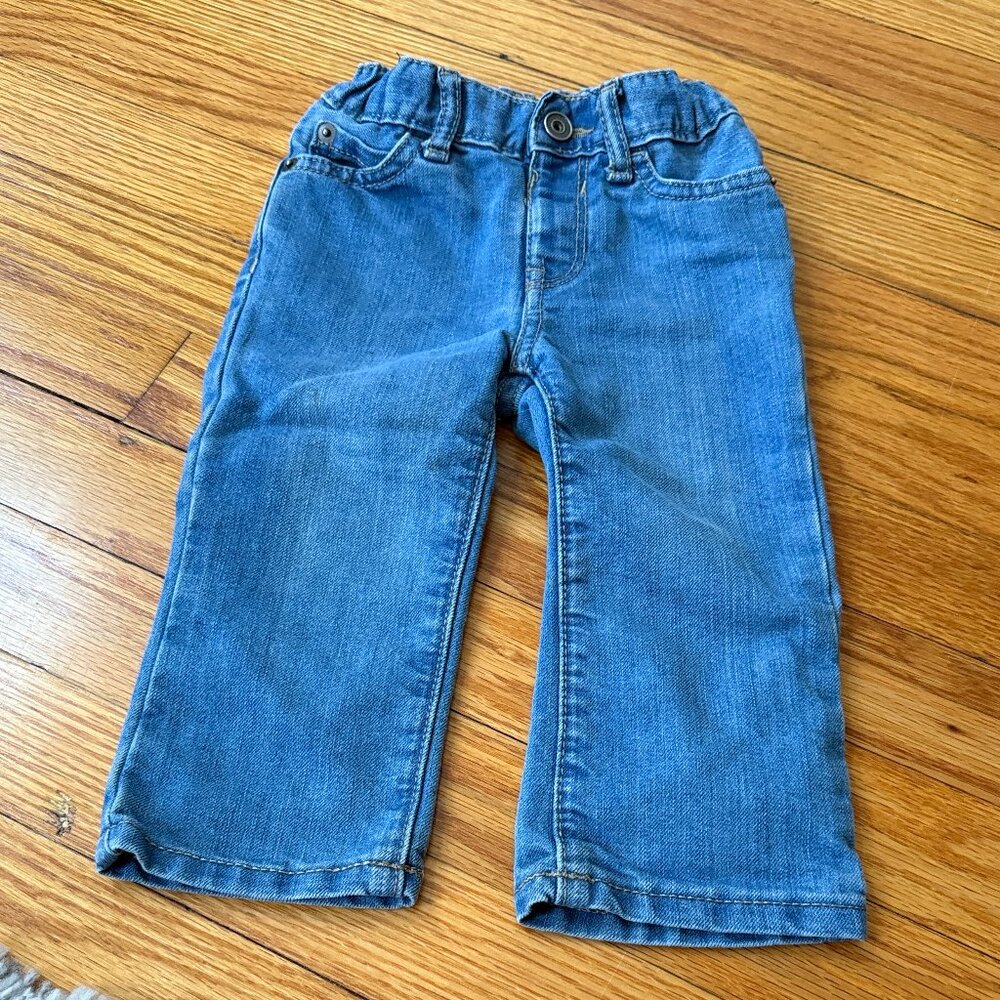 Children's Place 12-18M Straight Jeans- Light wash